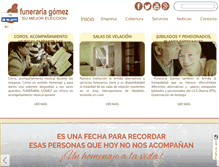Tablet Screenshot of funerariagomez.com